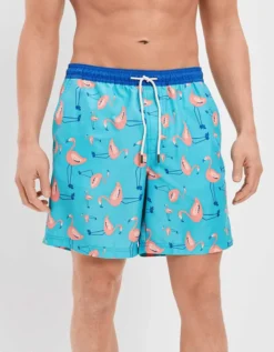 AE 7" Flamingo Swim Trunk