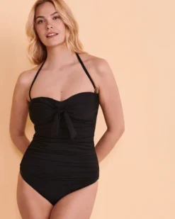 ALL TIED UP Bandeau Tankini Top