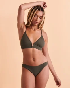 Maaji CROCODILE Reversible Triangle Bikini Top