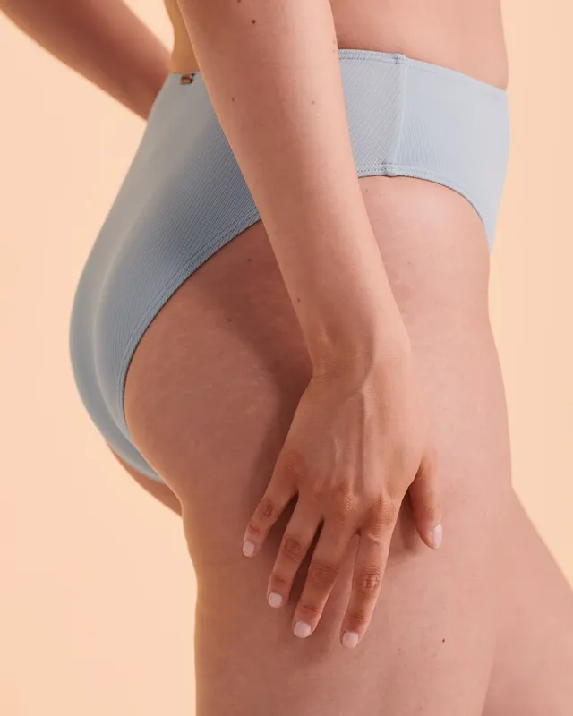 RIB High Waist Bikini Bottom 5 RIB High Waist Bikini Bottom - Image 5