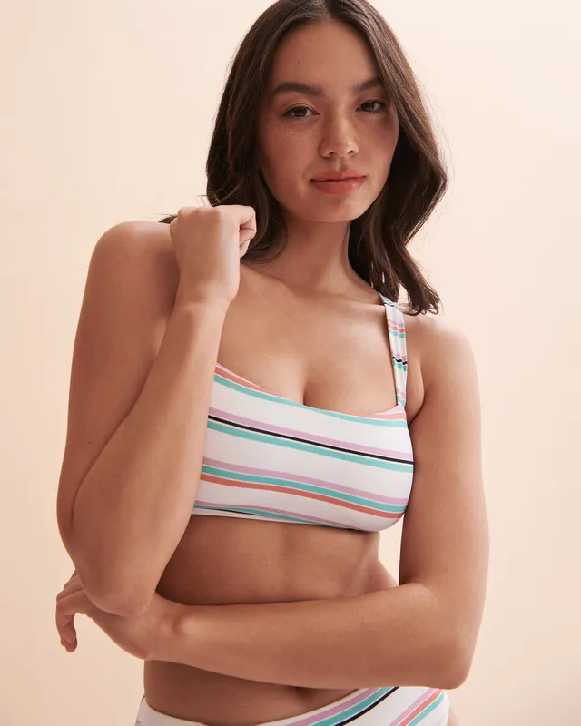 Multicolour Stripes Bralette Bikini Top 4 Multicolour Stripes Bralette Bikini Top - Image 4