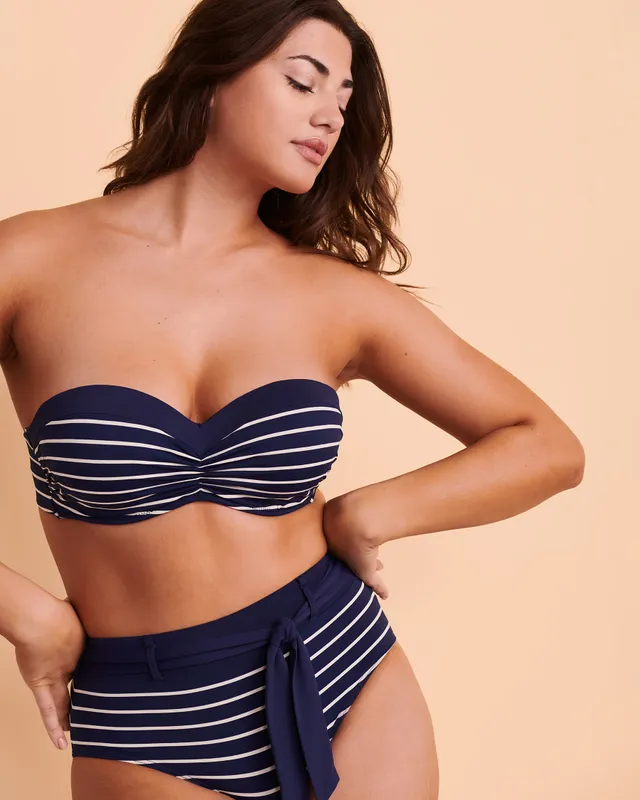 NAUTICAL D Cup Bandeau Bikini Top 2 NAUTICAL D Cup Bandeau Bikini Top - Image 2