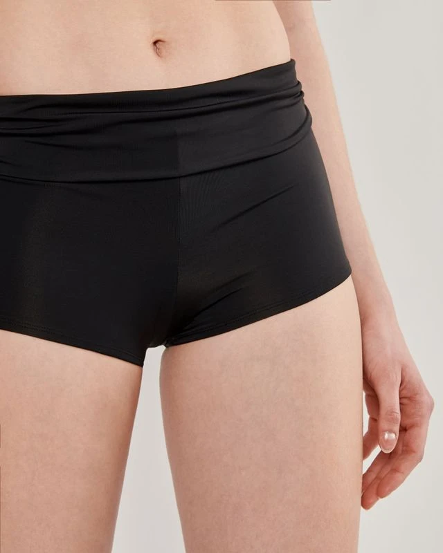 Folded Waistband Boyleg Bikini Bottom 1 Folded Waistband Boyleg Bikini Bottom