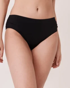 SOLID Mid Waist Bikini Bottom