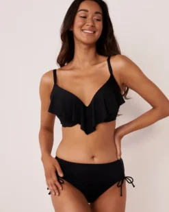 SOLID D Cup Ruffle Bikini Top