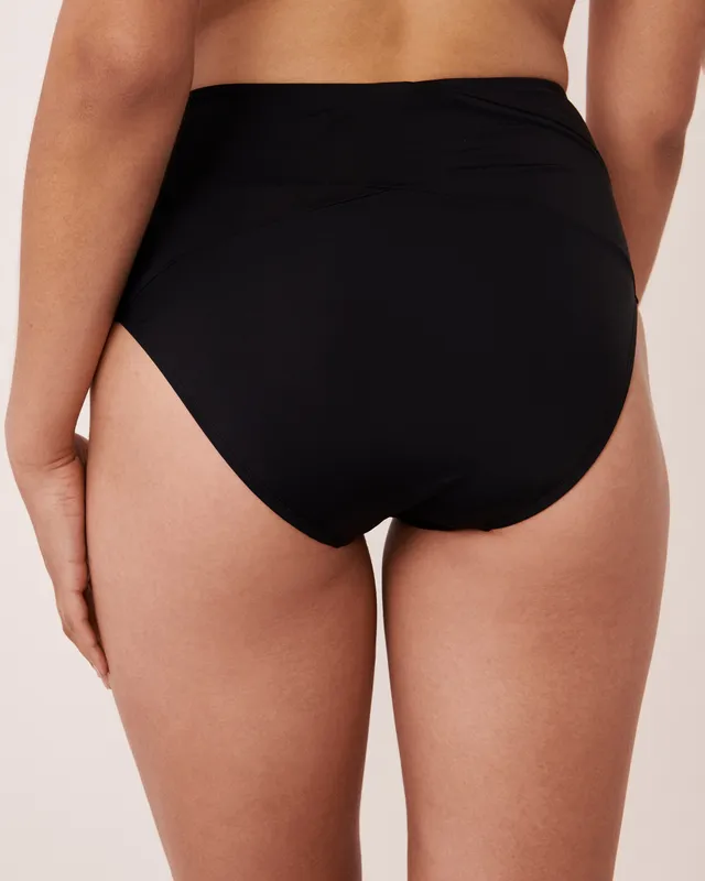 SOLID Crossed High Waist Bikini Bottom 2 SOLID Crossed High Waist Bikini Bottom - Image 2