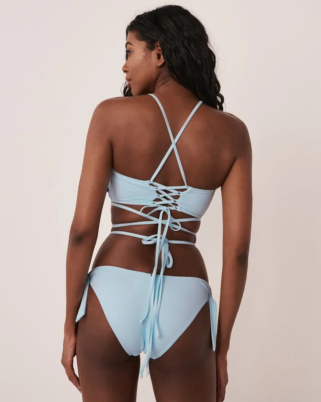 CORYDALIS Recycled Fibers Laced Bandeau Bikini Top 2 CORYDALIS Recycled Fibers Laced Bandeau Bikini Top - Image 2