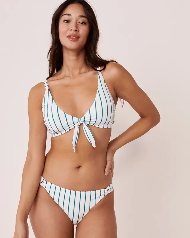 FANFARE STREAKS Recycled Fibers D Cup Triangle Bikini Top 5 FANFARE STREAKS Recycled Fibers D Cup Triangle Bikini Top - Image 5