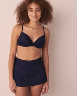 EVENING BLUE Recycled Fibers Push-up Bikini Top