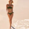 WINTER MOSS Recycled Fibers Bandeau Bikini Top