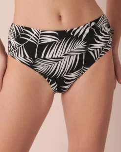 PALM LEAVES High Waist Bikini Bottom