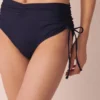 EVENING BLUE Recycled Fibers High Waist Bikini Bottom