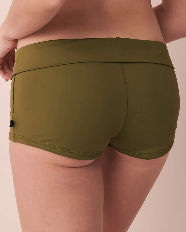 WINTER MOSS Recycled Fibers Boyleg Bikini Bottom 2 WINTER MOSS Recycled Fibers Boyleg Bikini Bottom - Image 2