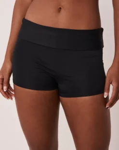 SOLID High Waist Boyleg Bikini Bottom