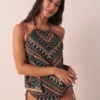 MULTI Halter Tankini Top
