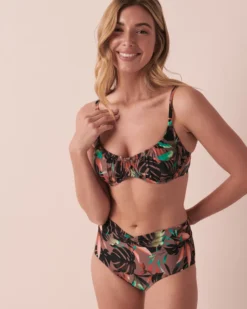 EARTHY JUNGLE Bralette Bikini Top