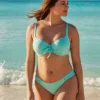 TURQUOISE D Cup Balconette Bikini Top