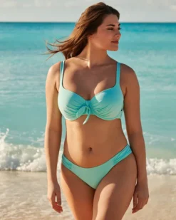 TURQUOISE D Cup Balconette Bikini Top