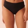 SOLID Foldable Waistband Bikini Bottom